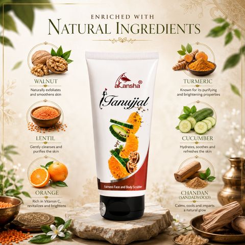 AKANSHA Tanujjal Scrub 200g - Image 6