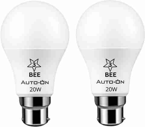 auto-on 20 W Basic Standard B22 LED Bulb (White, Pack of 2) - Image 3