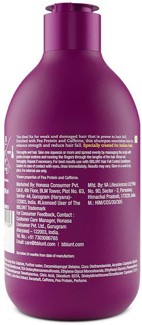 BBlunt Hair Fall Control Shampoo with Pea Protein & Caffeine, 300ml - Image 7