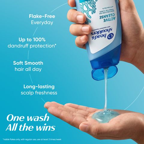 Head & Shoulders Active Cleanse Anti-Dandruff Shampoo 190ml - Image 6