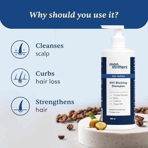 Man Matters Anti Hair Fall DHT Blocking Shampoo & Biotin Gummies - Image 5
