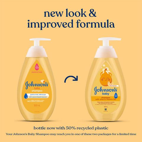JOHNSON'S BABY No More Tears Shampoo 500ml+200ml Combo - Image 4