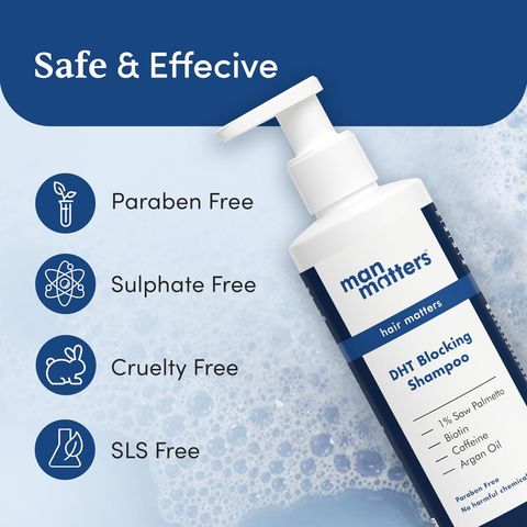 Man Matters Anti Hair Fall DHT Blocking Shampoo & Biotin Gummies - Image 8