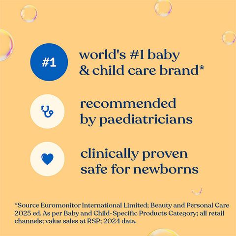 JOHNSON'S BABY No More Tears Shampoo 500ml+200ml Combo - Image 8