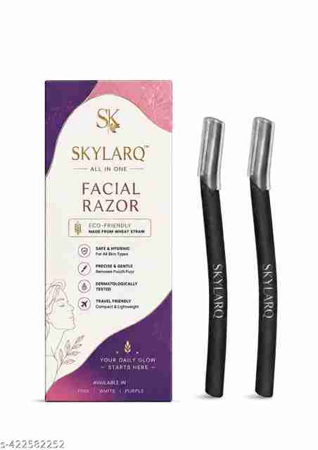 SKYLARQ Shaping Beard Face Razor | No Nicks & Cuts Sharp & Safe, Men (Pack of 2), Men (Pack of 2) - Image 5