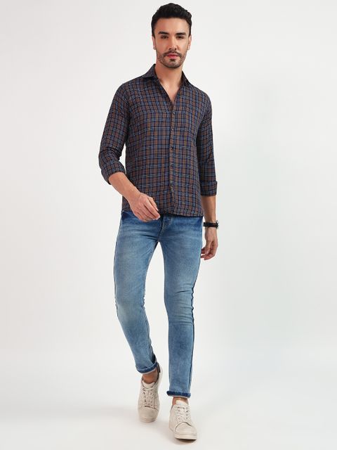 youth first Men Regular Fit Checkered Spread Collar Casual Shirt (Pack of 3) - Image 6