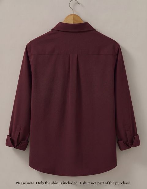 Virastix Men Regular Fit Solid Spread Collar Casual Shirt - Image 7