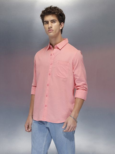 WROGN Men Slim Fit Solid Casual Shirt - Image 8