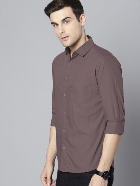 TIGER SNAKE Men Regular Fit Solid Spread Collar Formal Shirt - Image 5