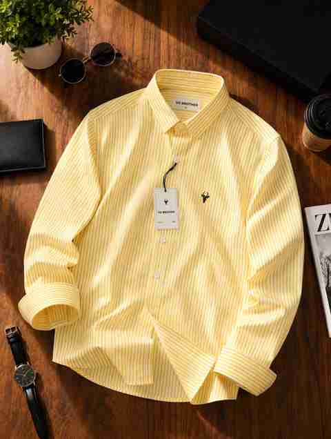 VG BROTHER Men Regular Fit Striped Spread Collar Casual Shirt - Image 5