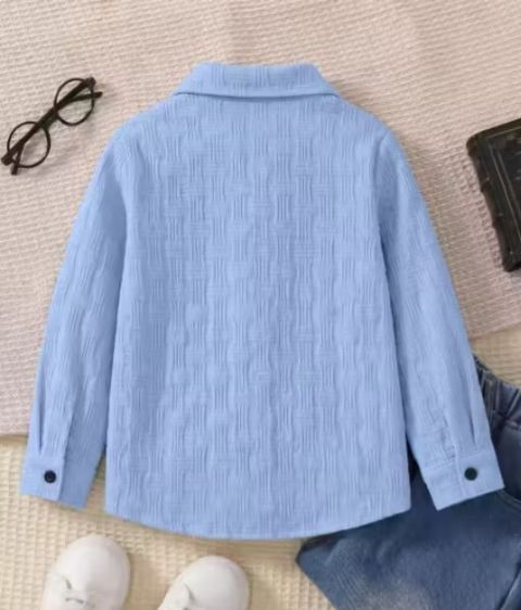 MAKWANASTOREIN Boys Regular Fit Self Design Spread Collar Casual Shirt - Image 6