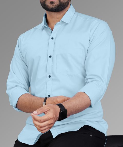 COMBRAIDED Men Regular Fit Solid Spread Collar Casual Shirt - Image 7