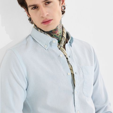 Snitch Men Slim Fit Solid Button Down Collar Casual Shirt - Image 8