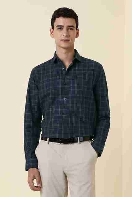 Allen Solly Men Slim Fit Checkered Formal Shirt - Image 3