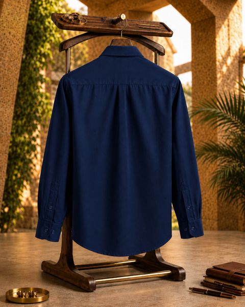 METRONAUT Men Comfort Fit Solid Spread Collar Casual Shirt - Image 6