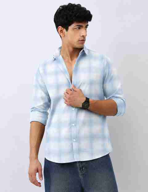 S-LINE Men Regular Fit Checkered Spread Collar Casual Shirt - Image 4