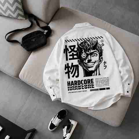 Asta Moda Men Relaxed Fit Solid, Graphic Print Spread Collar Casual Shirt - Image 2