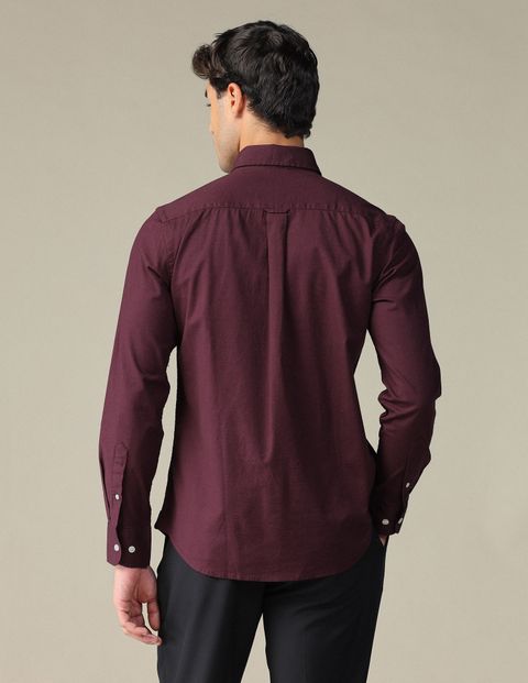 U.S. POLO ASSN. Men Tailored Fit Solid Button Down Collar Casual Shirt - Image 7