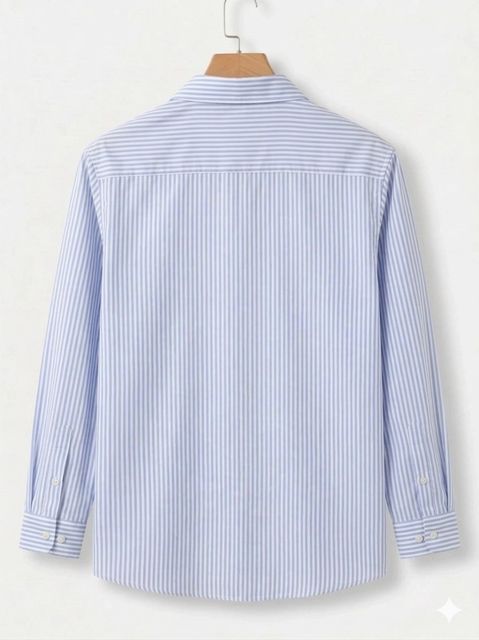 METRONAUT Men Regular Fit Striped Spread Collar Casual Shirt - Image 4