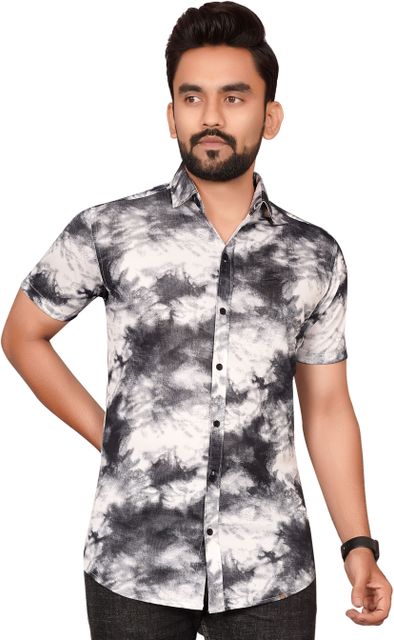Tyzlo Men Regular Fit Printed Spread Collar Casual Shirt - Image 8