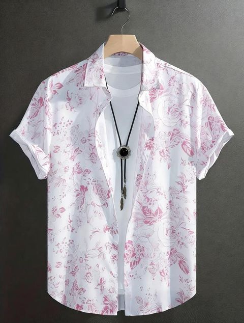 fitoda fashion Men Regular Fit Printed Spread Collar Casual Shirt - Image 6