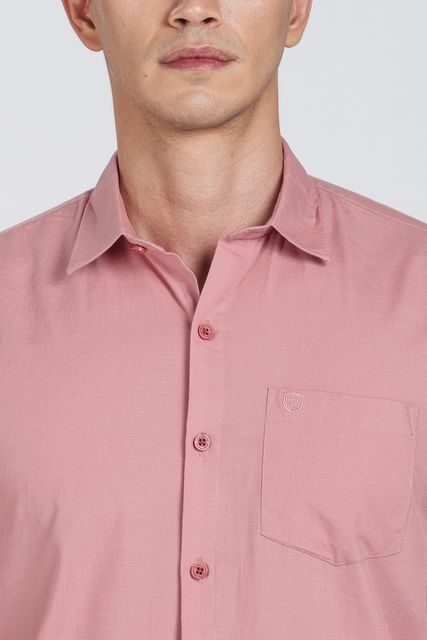LONDON TRANCE Men Slim Fit Solid Spread Collar Casual Shirt - Image 8