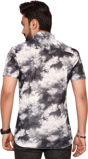 Tyzlo Men Regular Fit Printed Spread Collar Casual Shirt - Image 6