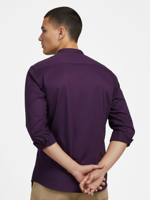 FUBAR Men Slim Fit Solid Mandarin Collar Casual Shirt (Pack of 2) - Image 7