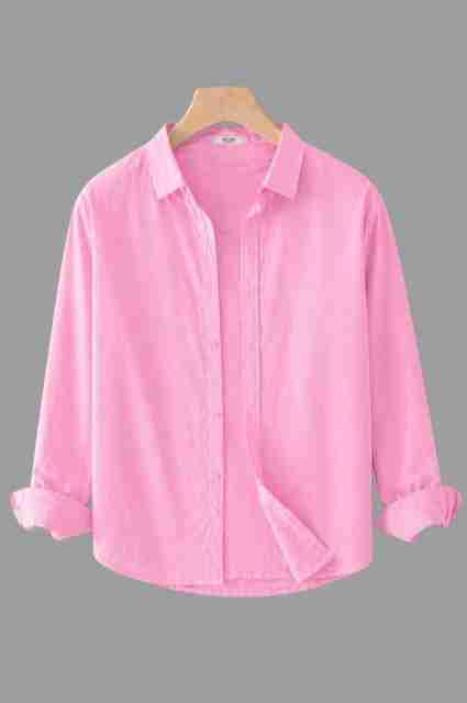 TorontoCN Men Regular Fit Solid Spread Collar Casual Shirt - Image 5