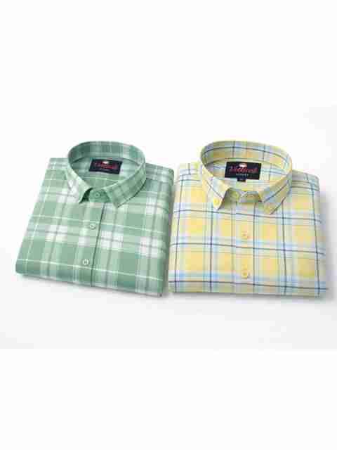 Vellical Men Slim Fit Checkered Casual Shirt (Pack of 2) - Image 5