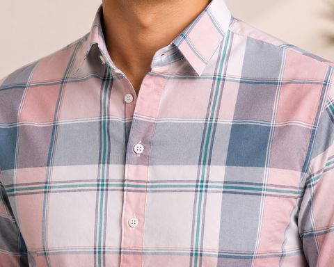 FUBAR Men Slim Fit Checkered Casual Shirt - Image 5
