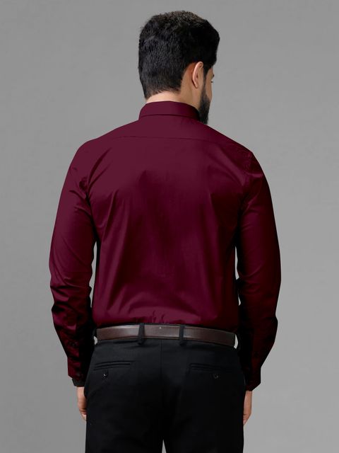 DHADUK Men Regular Fit Solid Spread Collar Formal Shirt - Image 8
