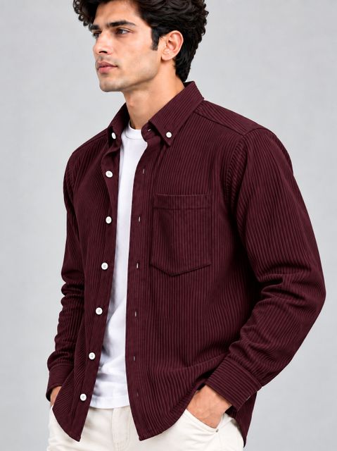 COMBRAIDED Men Comfort Fit Self Design Casual Shirt - Image 7
