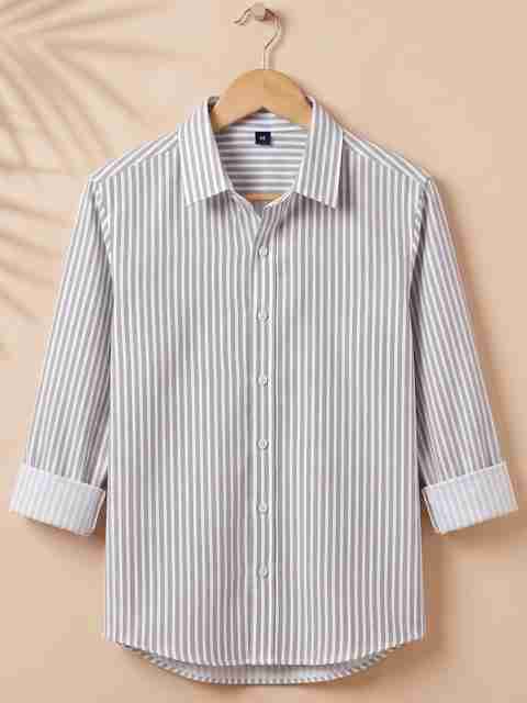 METRONAUT Men Regular Fit Striped Spread Collar Casual Shirt - Image 5