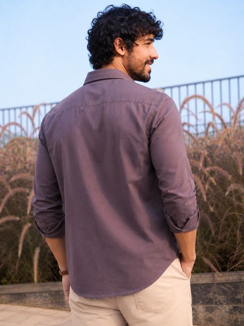 Roadster Men Regular Fit Solid Spread Collar Casual Shirt - Image 6