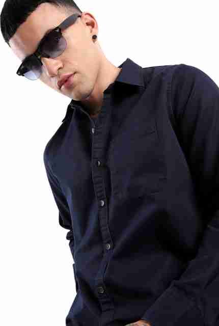 WROGN Men Regular Fit Solid Casual Shirt - Image 5