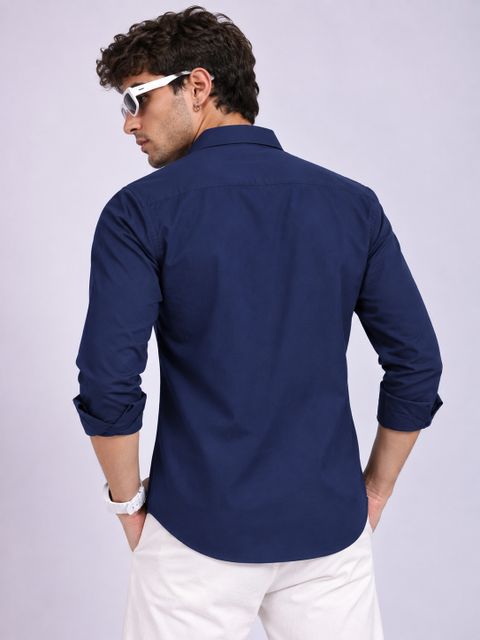Clothisto Men Regular Fit Solid Spread Collar Casual Shirt - Image 6