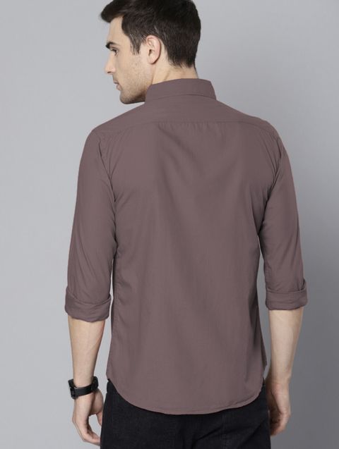 TIGER SNAKE Men Regular Fit Solid Spread Collar Formal Shirt - Image 4
