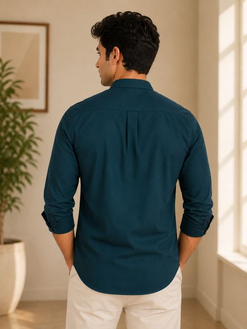FUBAR Men Slim Fit Solid Mandarin Collar Casual Shirt - Image 7