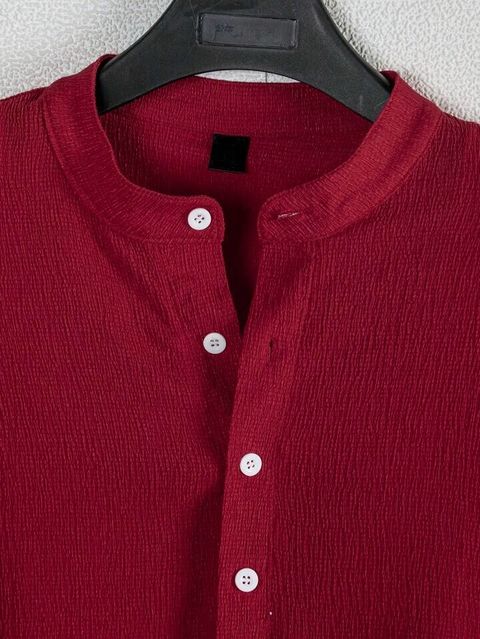 METRONAUT Men Regular Fit Mandarin Collar Casual Shirt (Pack of 2) - Image 7