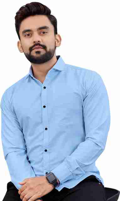 NIVICK Men Regular Fit Solid Spread Collar Formal Shirt - Image 5