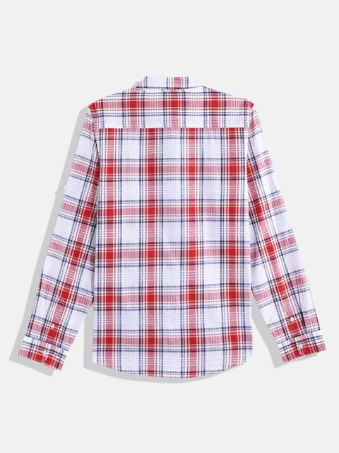 United Colors of Benetton Boys Regular Fit Checkered Casual Shirt - Image 6