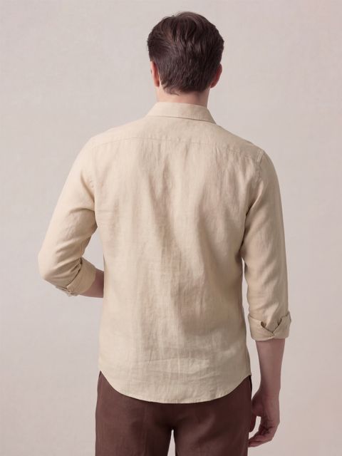 HeSpoke Men Tailored Fit Solid Spread Collar Casual Shirt - Image 7