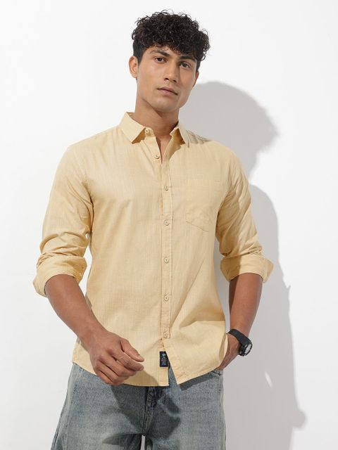 Roadster Men Regular Fit Solid Spread Collar Casual Shirt - Image 7
