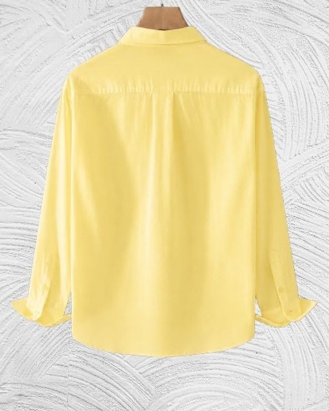 GLOREN Men Regular Fit Solid Spread Collar Casual Shirt - Image 5