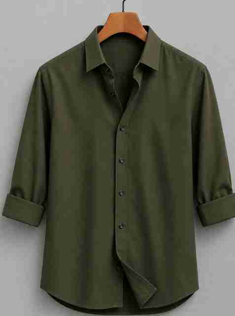 METRONAUT Men Regular Fit Solid Spread Collar Formal Shirt - Image 4