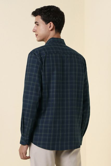 Allen Solly Men Slim Fit Checkered Formal Shirt - Image 5