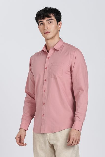LONDON TRANCE Men Slim Fit Solid Spread Collar Casual Shirt - Image 7