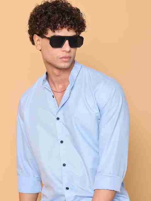 METRONAUT Men Regular Fit Solid Spread Collar Casual Shirt - Image 3