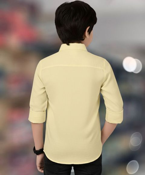 Mameru Boys Regular Fit Solid Casual Shirt - Image 8